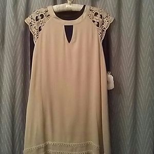 Altar'd state dress with cap sleeves